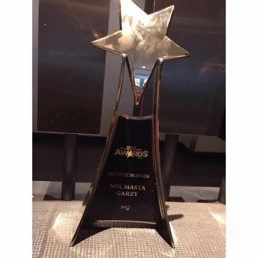 Mix Masta Garzy Wins Producer Of The Year at Ghana Entertainment Awards USA award
