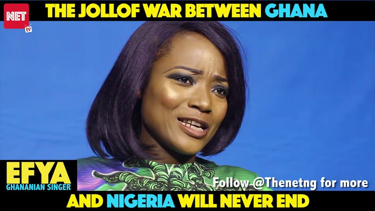 VIDEO: Efya Walks Out Of Interview After She Was Told Nigerian Jollof Is The Best