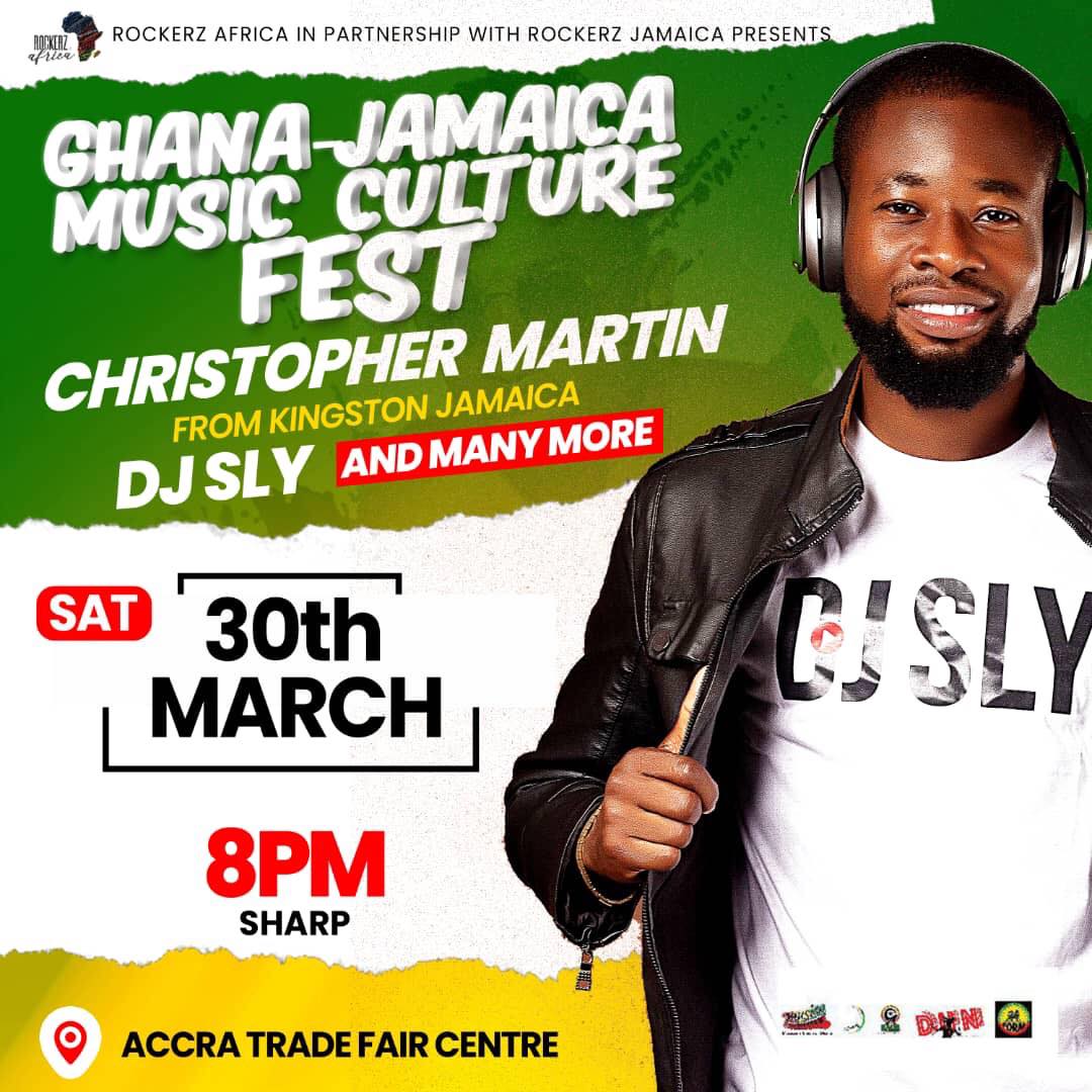 DJ Sly and Christopher Martin announced to headline Ghana Jamaica culture music festival in Accra.