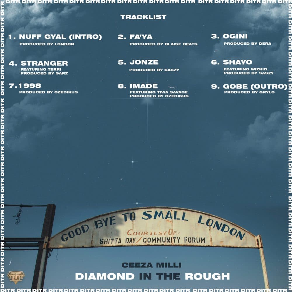 Ceeza Milli - Diamond in the Rough (MIXTAPE ALBUM) tracklist