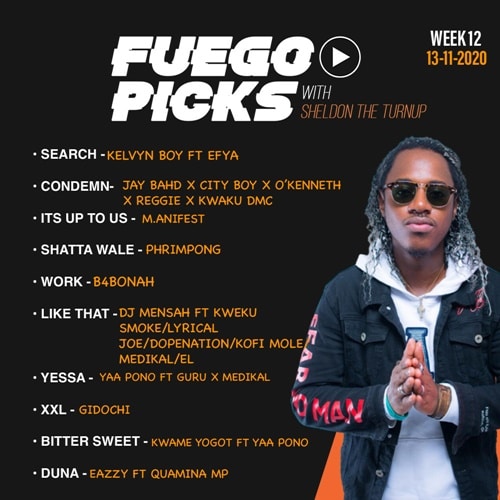 Sheldon The Turn Up – Fuego Picks Week 12 Sheldon The Turn Up - Fuego Picks Week 12