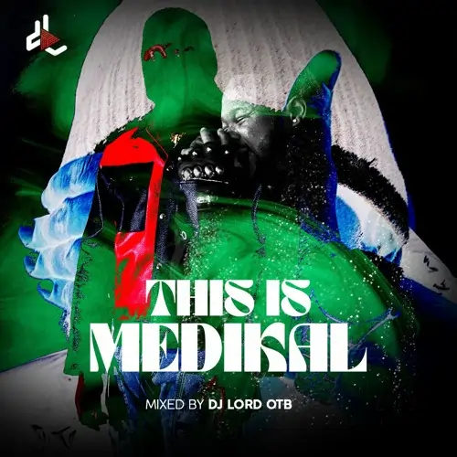 Artwork for the post "DJ Lord OTB - This Is Medikal (DJ Mixtape)". The image is made up of abstract imagery with two figures of medikal merged with vibrant colors.