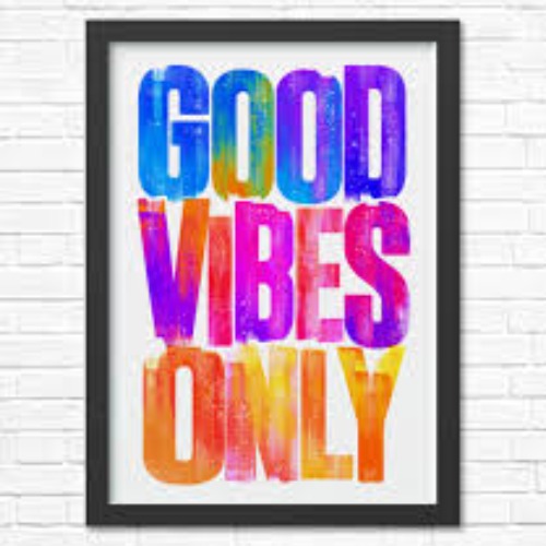 artwork for DJ Whytesofficial's Good Vibes Only 2024 Mix. The artwork is made up of the text 'Good Vibes Only', styled colorfully.